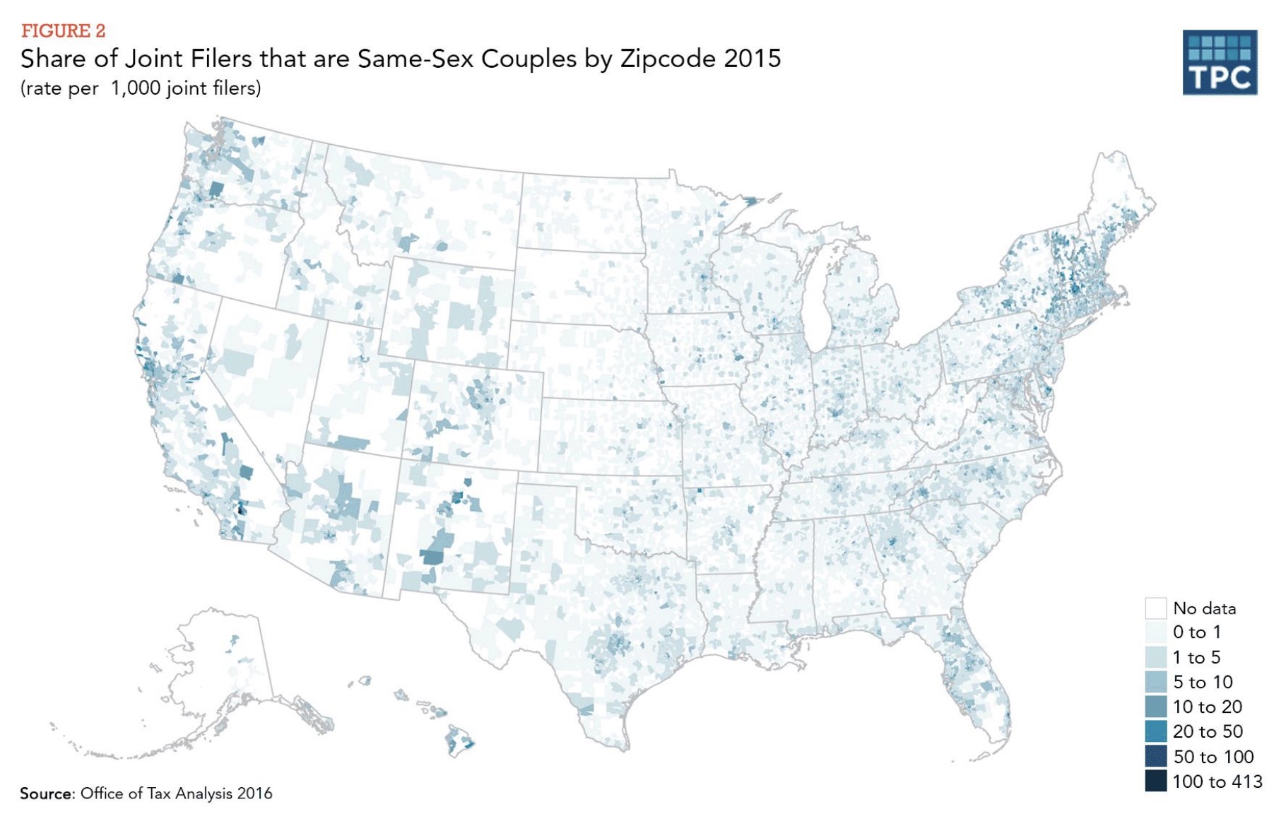 most gay marriages map