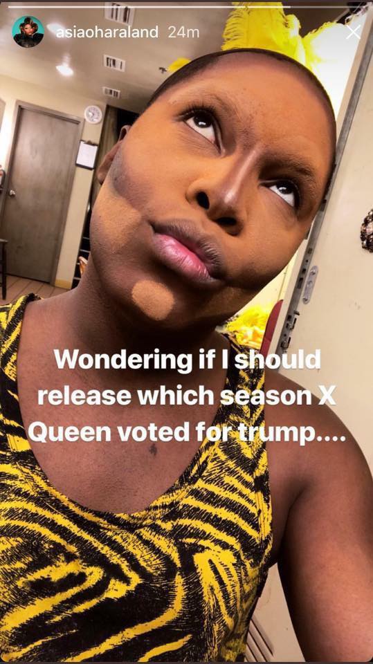 drag queen for trump asia ohara