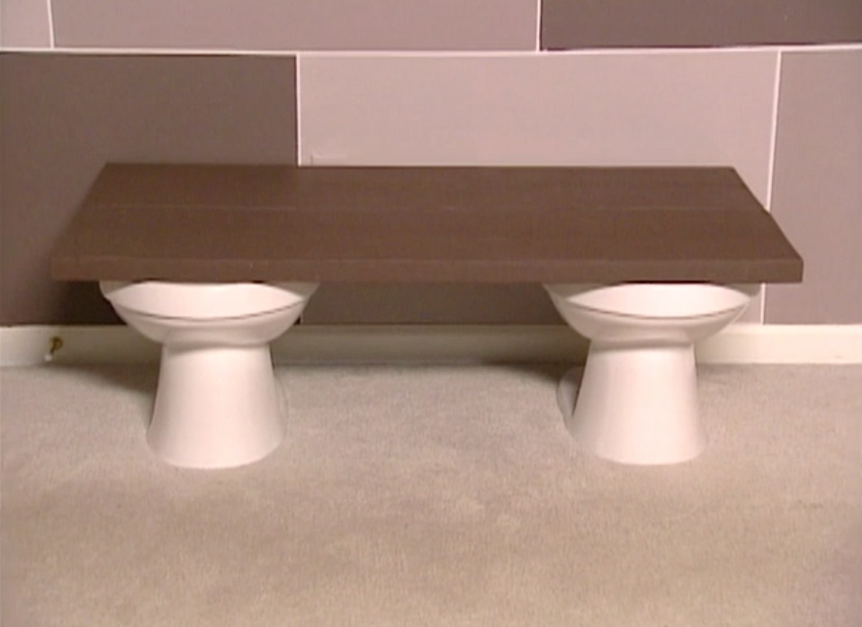 trading spaces toilet table