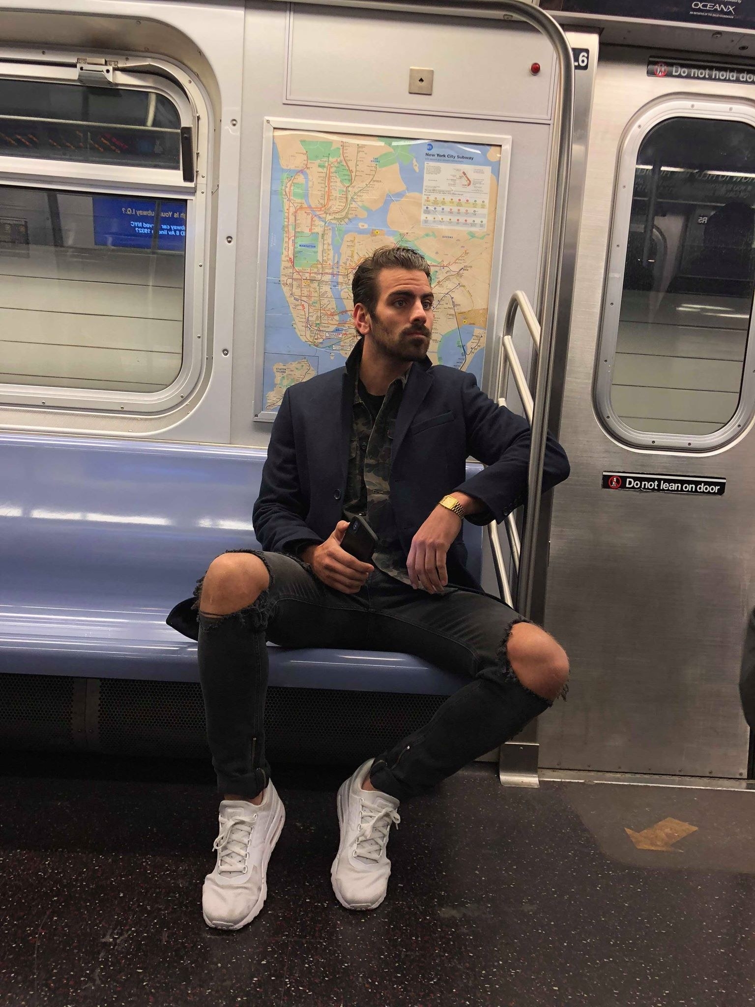 photos of Nyle DiMarco subway