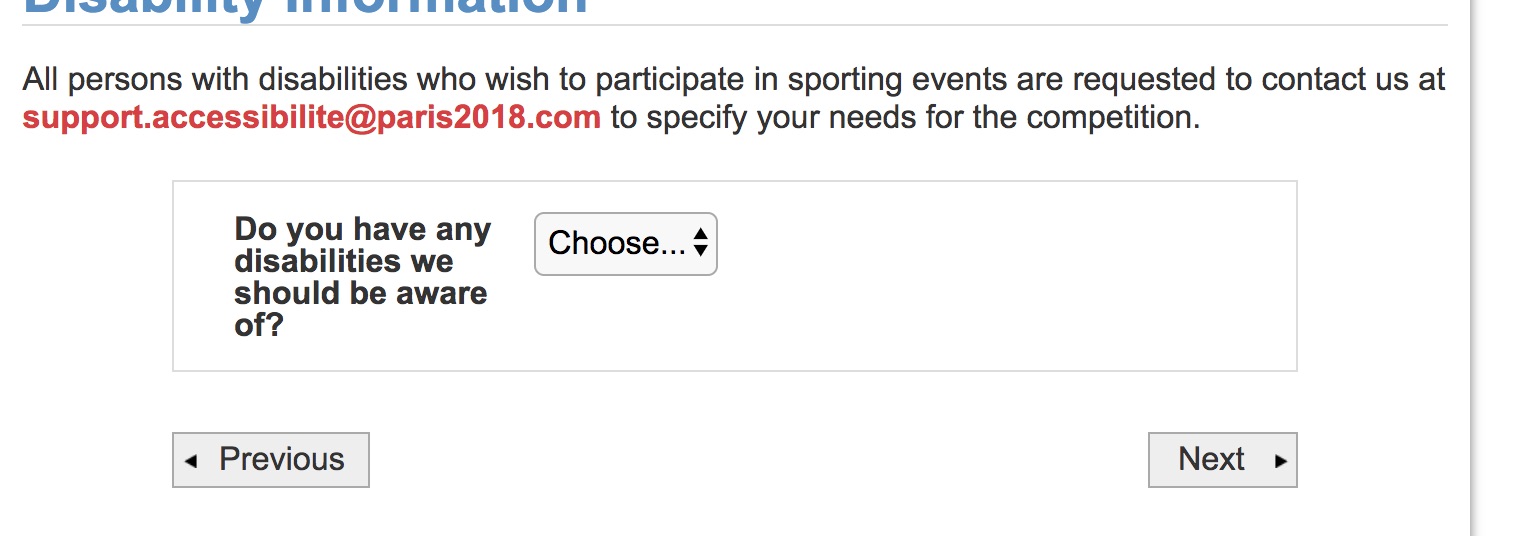 gay games registration disability