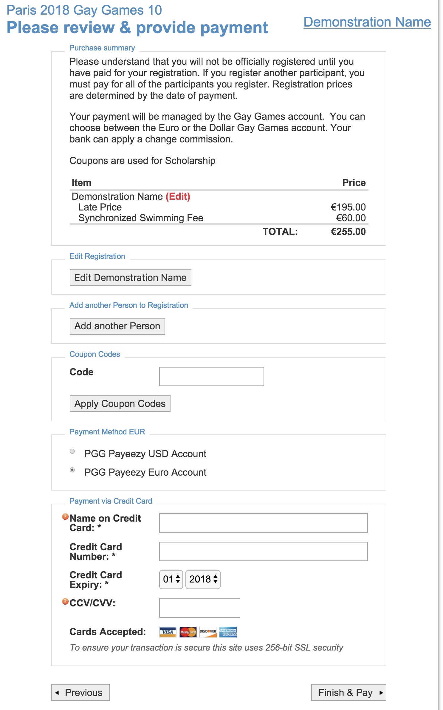 gay games finish and pay