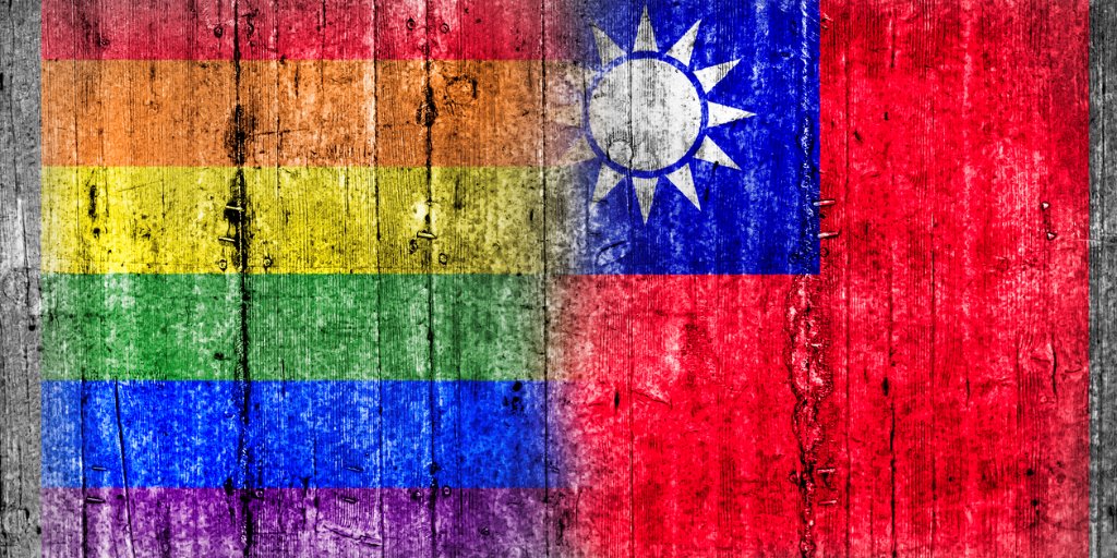 tsai ing-wen gay taiwan flags