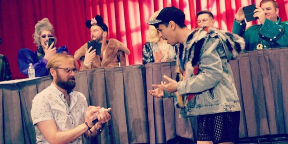 After Fleeing Homophobia in the South, a ‘Drag Race’ Fan Proposed to His Boyfriend at DragCon