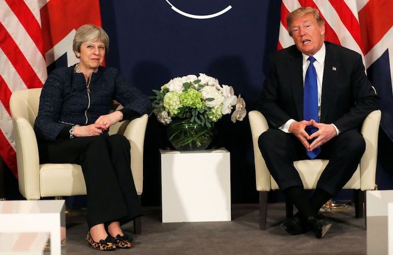 Donald Trump&nbsp;Theresa May 01