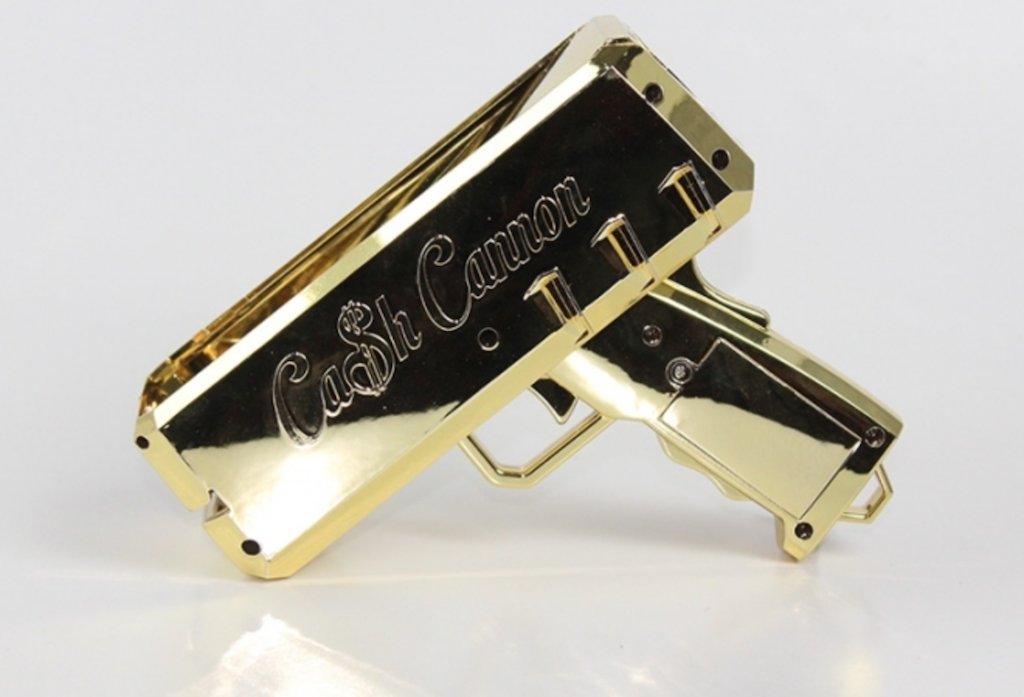 gay bachelor party money gun