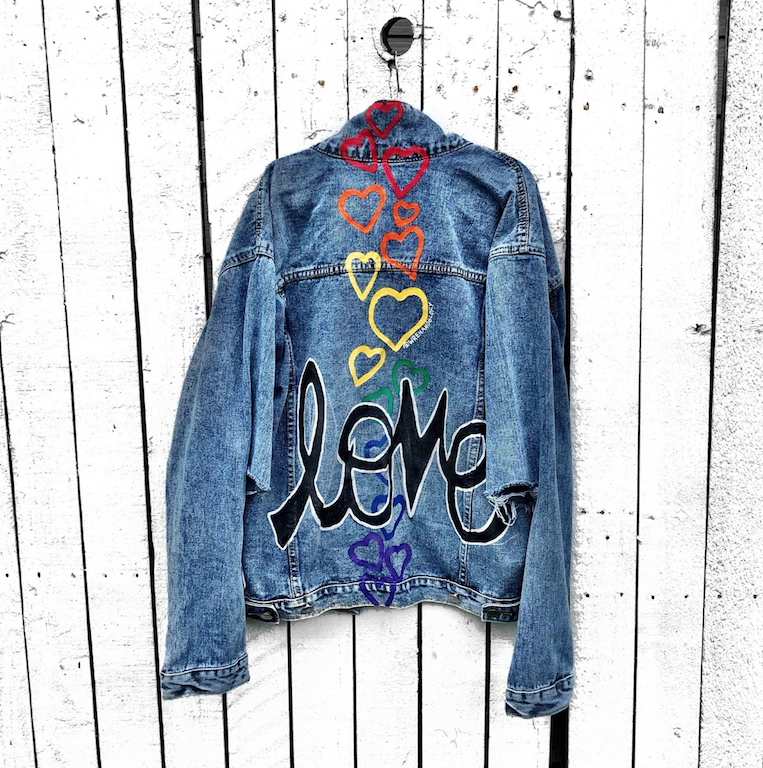 current obsessions wren glory love is love denim jacket