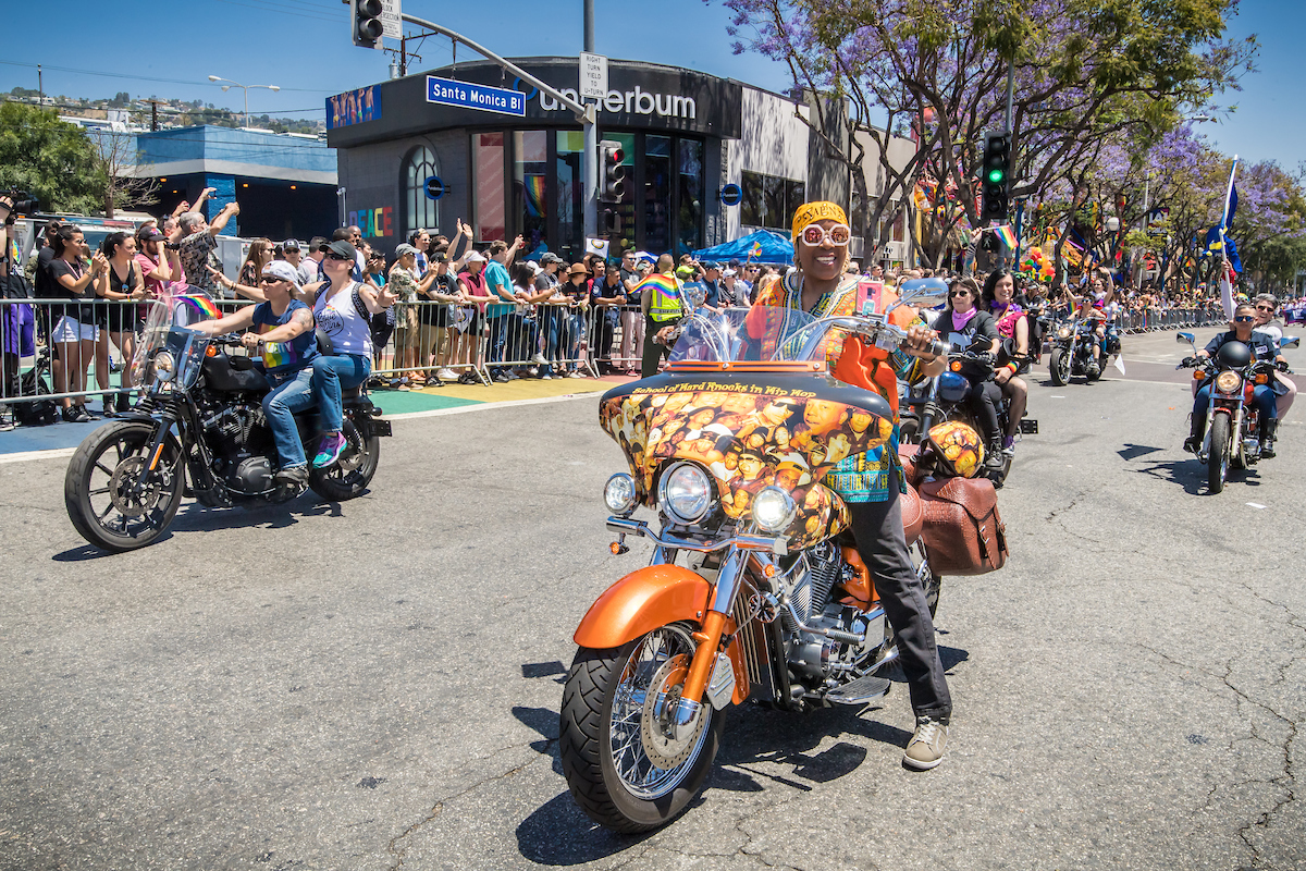 L.A. pride photos dykes bikes