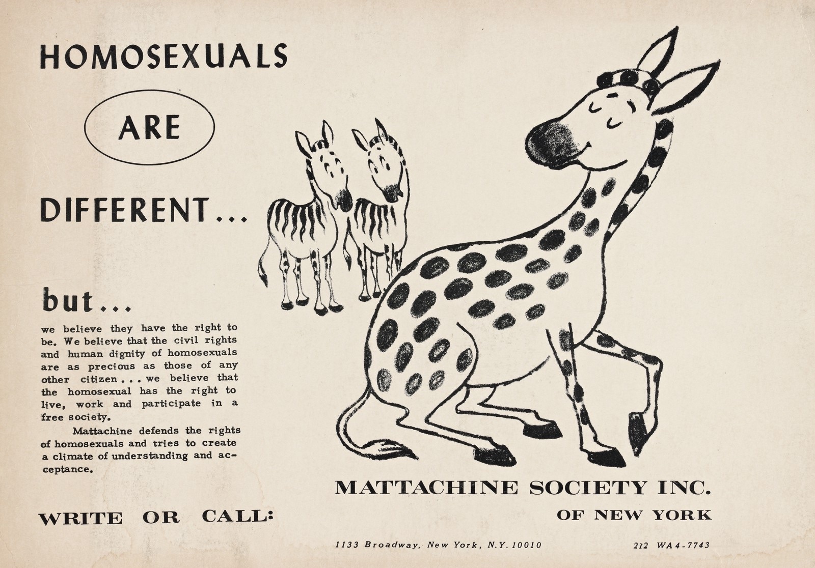 mattachine society poster