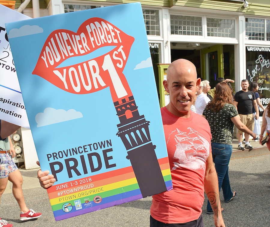 provincetown pride photos sign