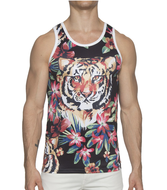current obsessions tiger print tank parke and ronen