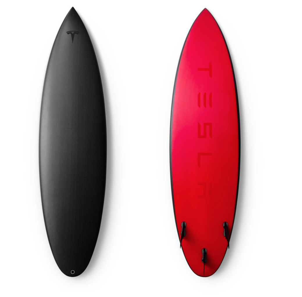 current obsessions tesla surfboard