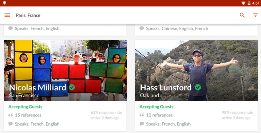 travel apps couchsurfing