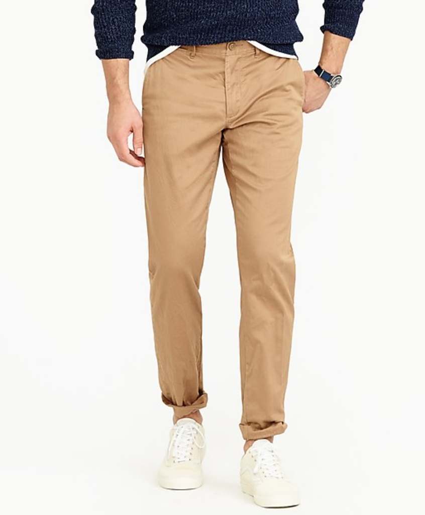 j.crew basics chino pants