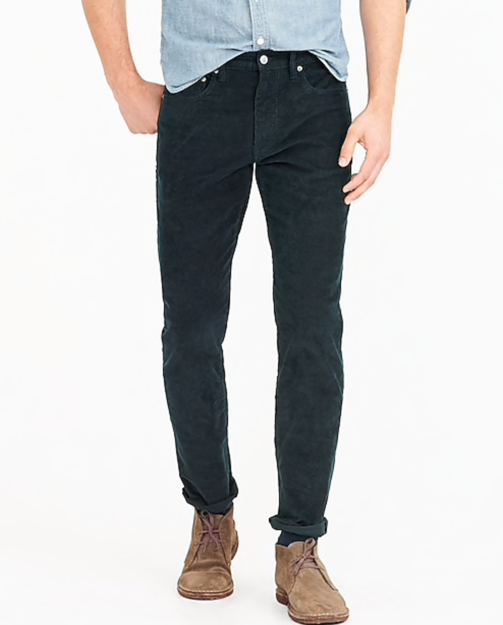 j.crew basics corduroy pants