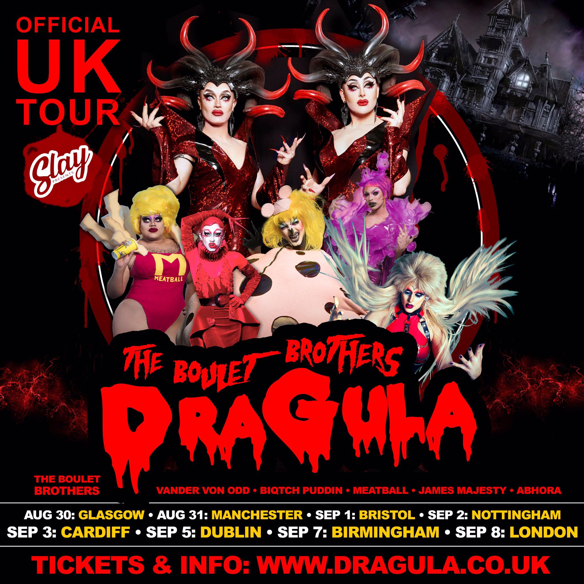 dragula tour poster vander van odd manchester eagle