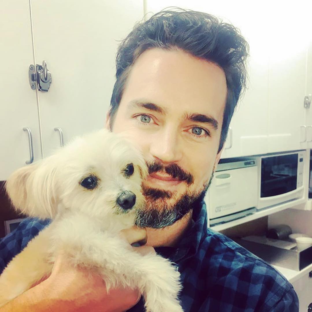 matt bomer and puppy