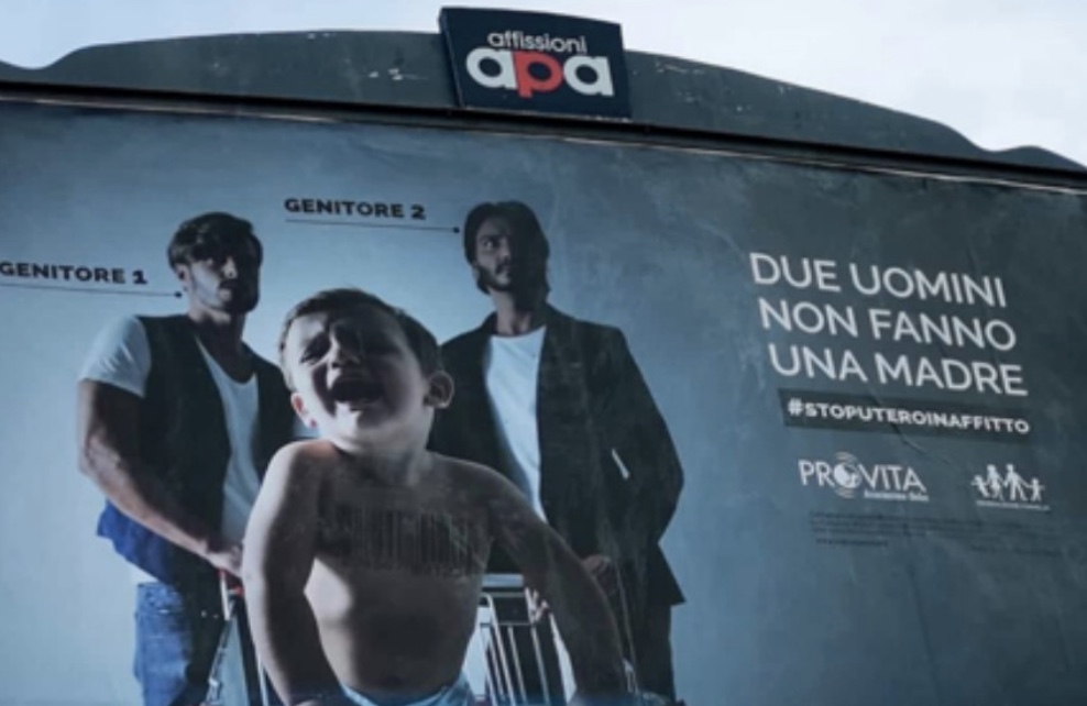 rome billboards mueller report homophobic
