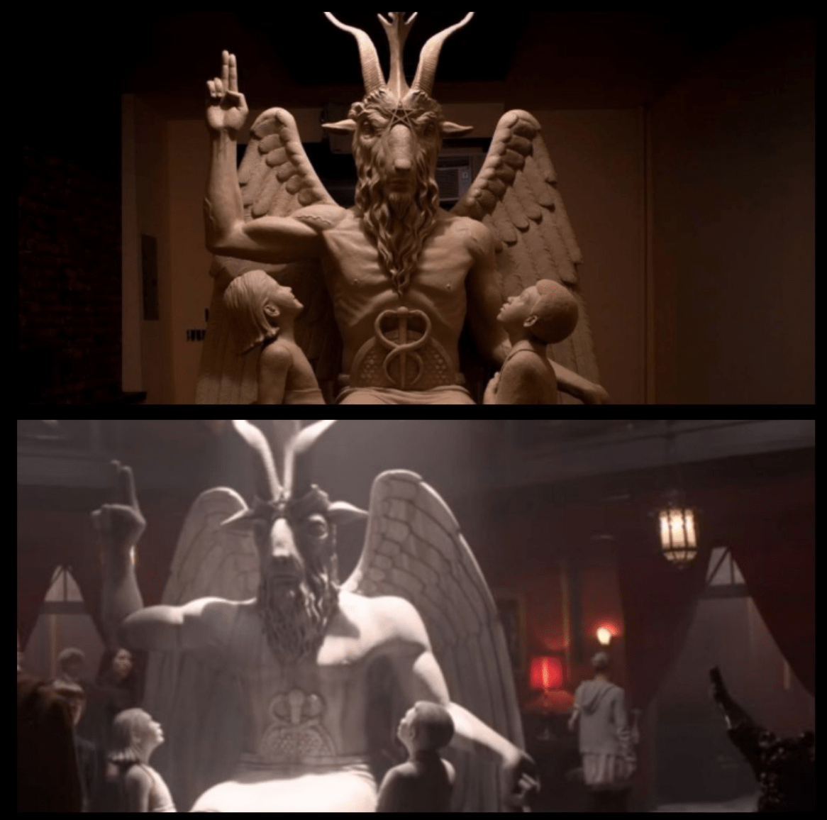 satanic temple church of satan baphomet statues