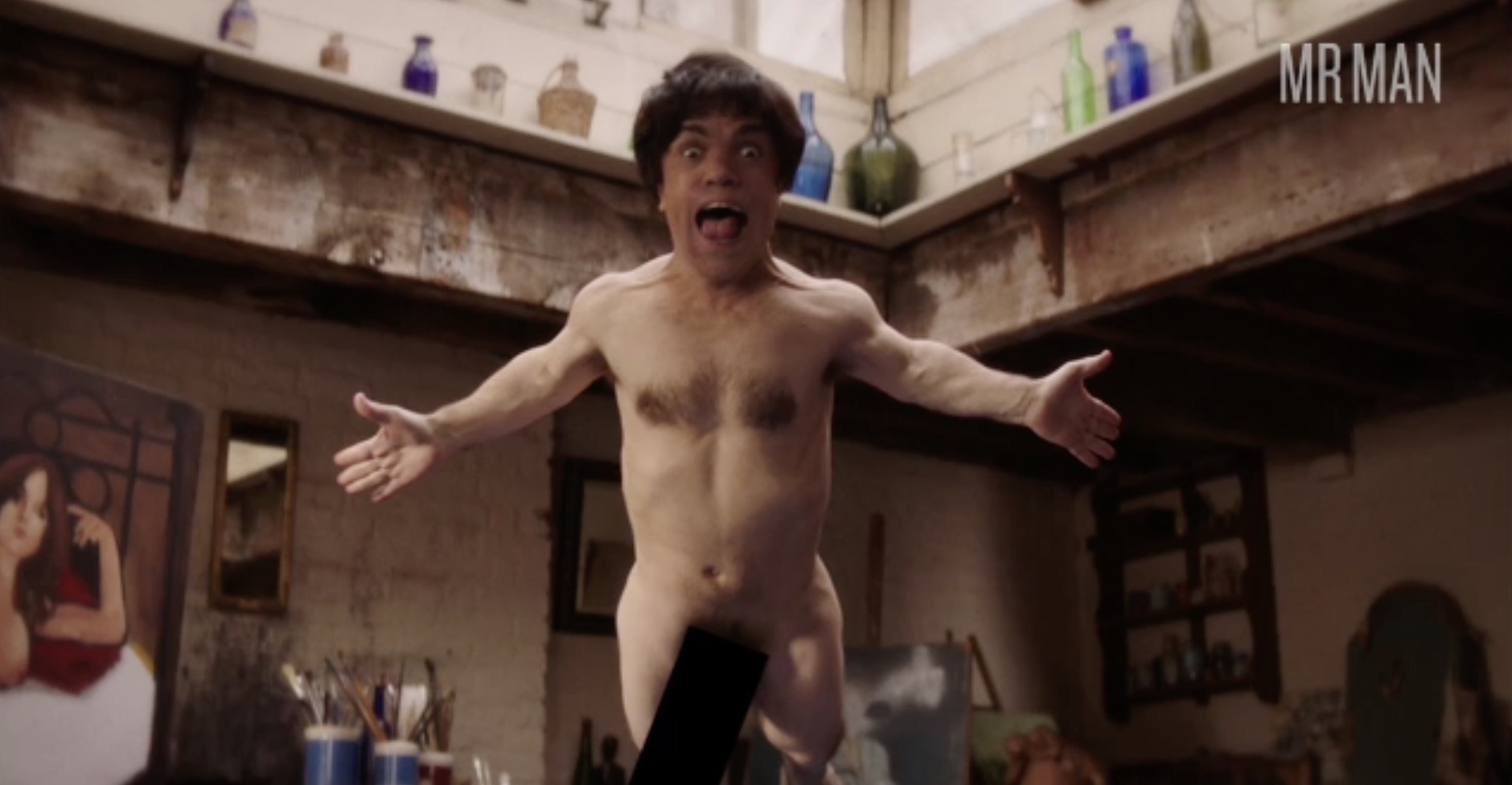 naked celebrity on-screen nudity dinner with herve