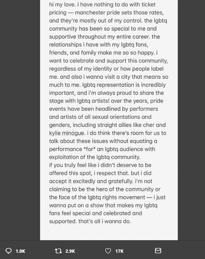 ariana grande exploiting lgbtq people twitter