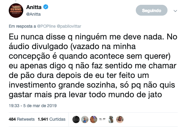 Pabllo Vittar provoca Anitta