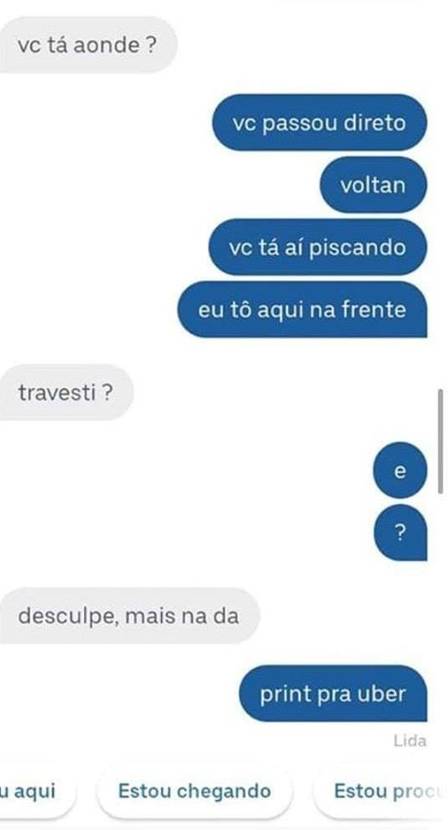 Motorista recusa passageira trans