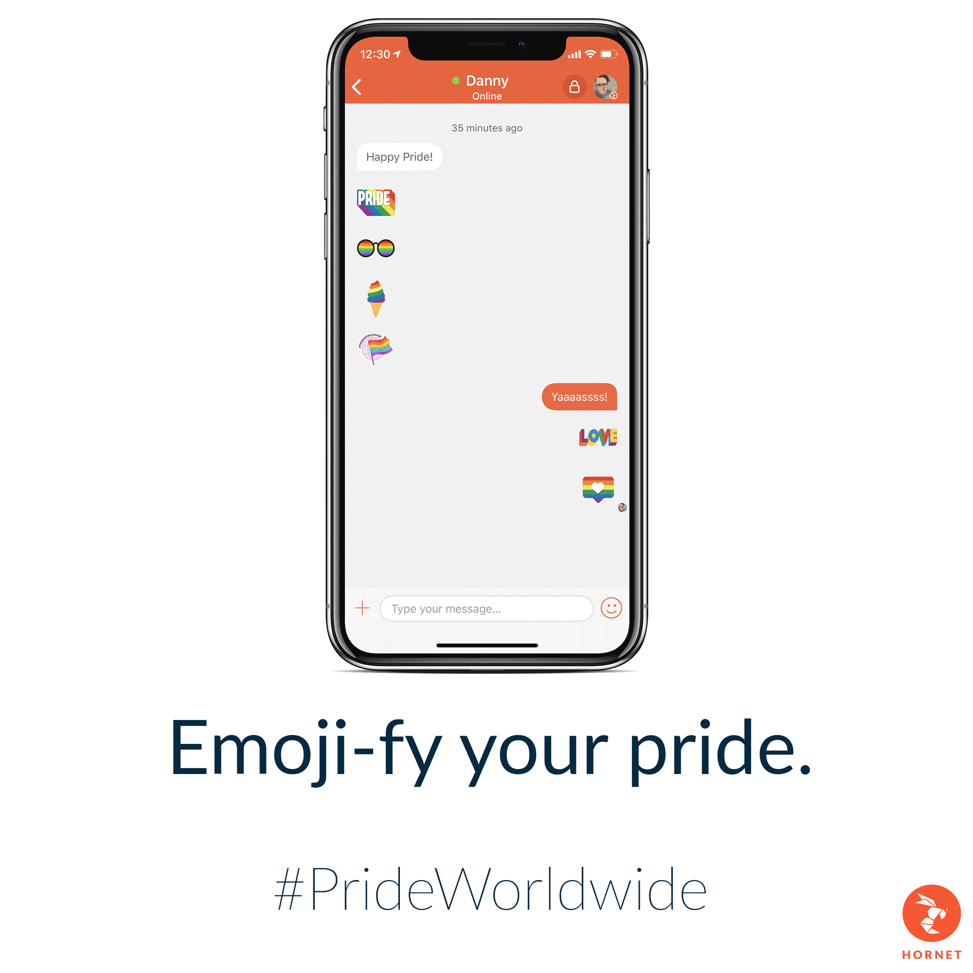 hornet pride edition emoji gif
