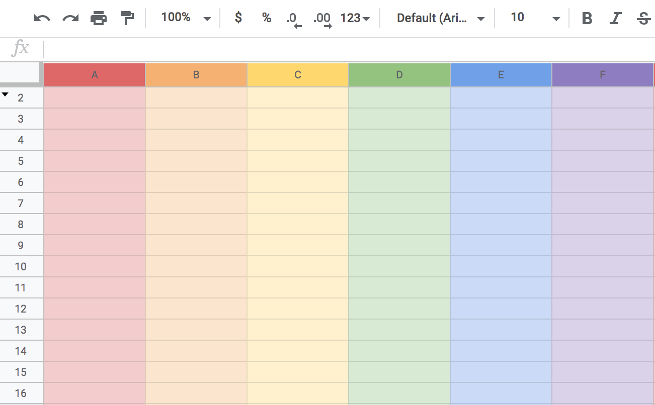 google sheets pride feature