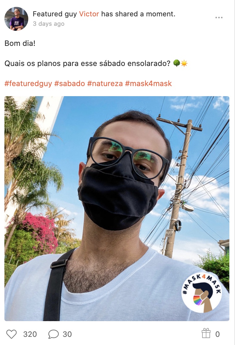 mask-wearing hornet #mask4mask campaign 6
