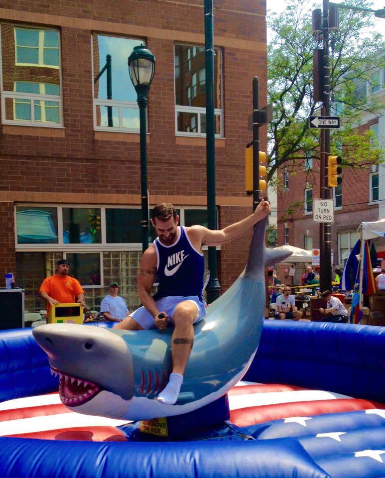 sexy brian sims, gay politician, mechanical bull shark