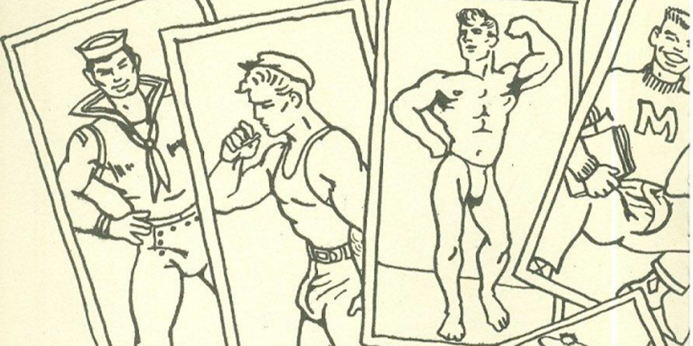 Este libro de coloreo gat de 1964 muestra cruceros, travestis y una orgía en un cuarto de vapor