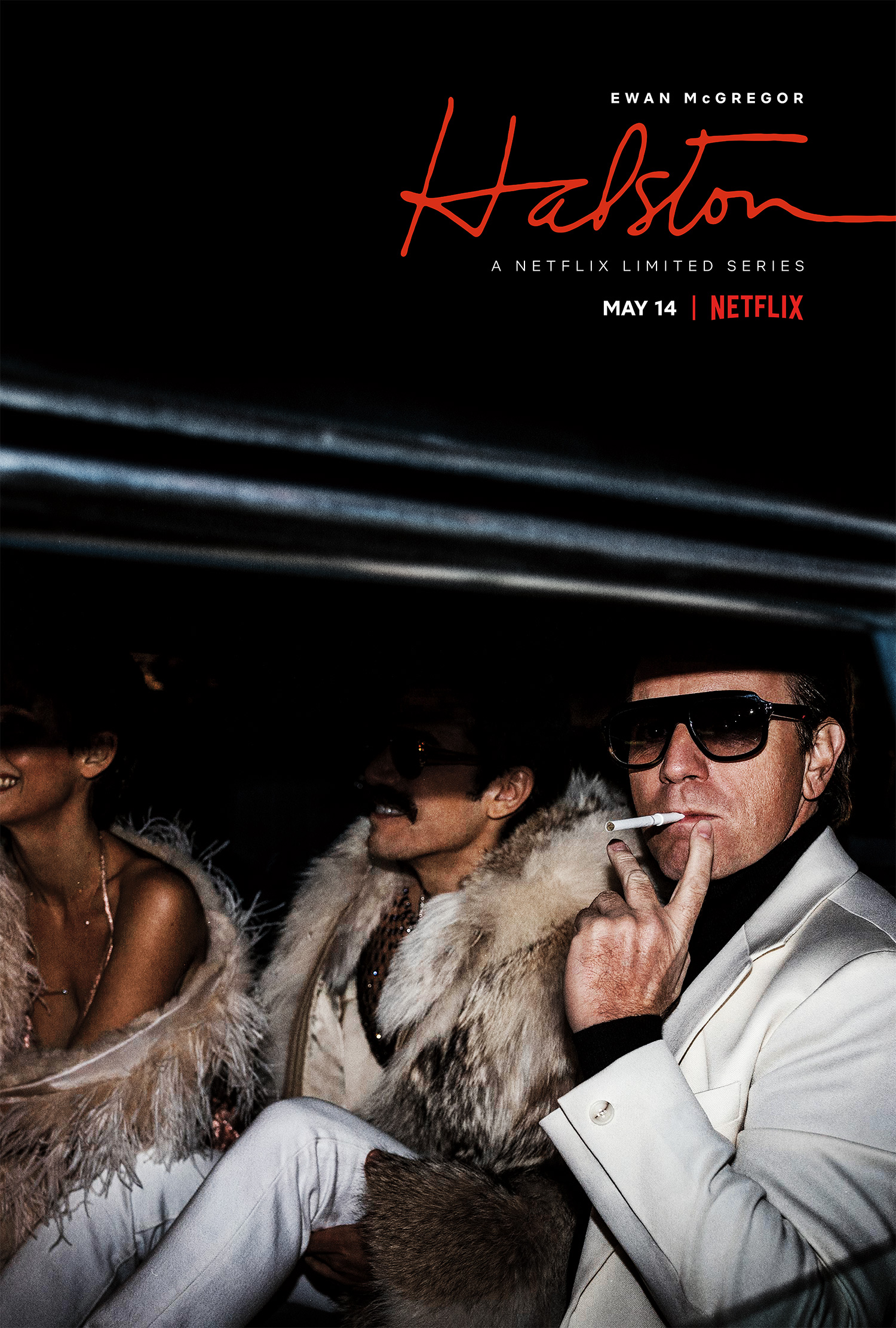 ryan murphy's halston on netflix poster
