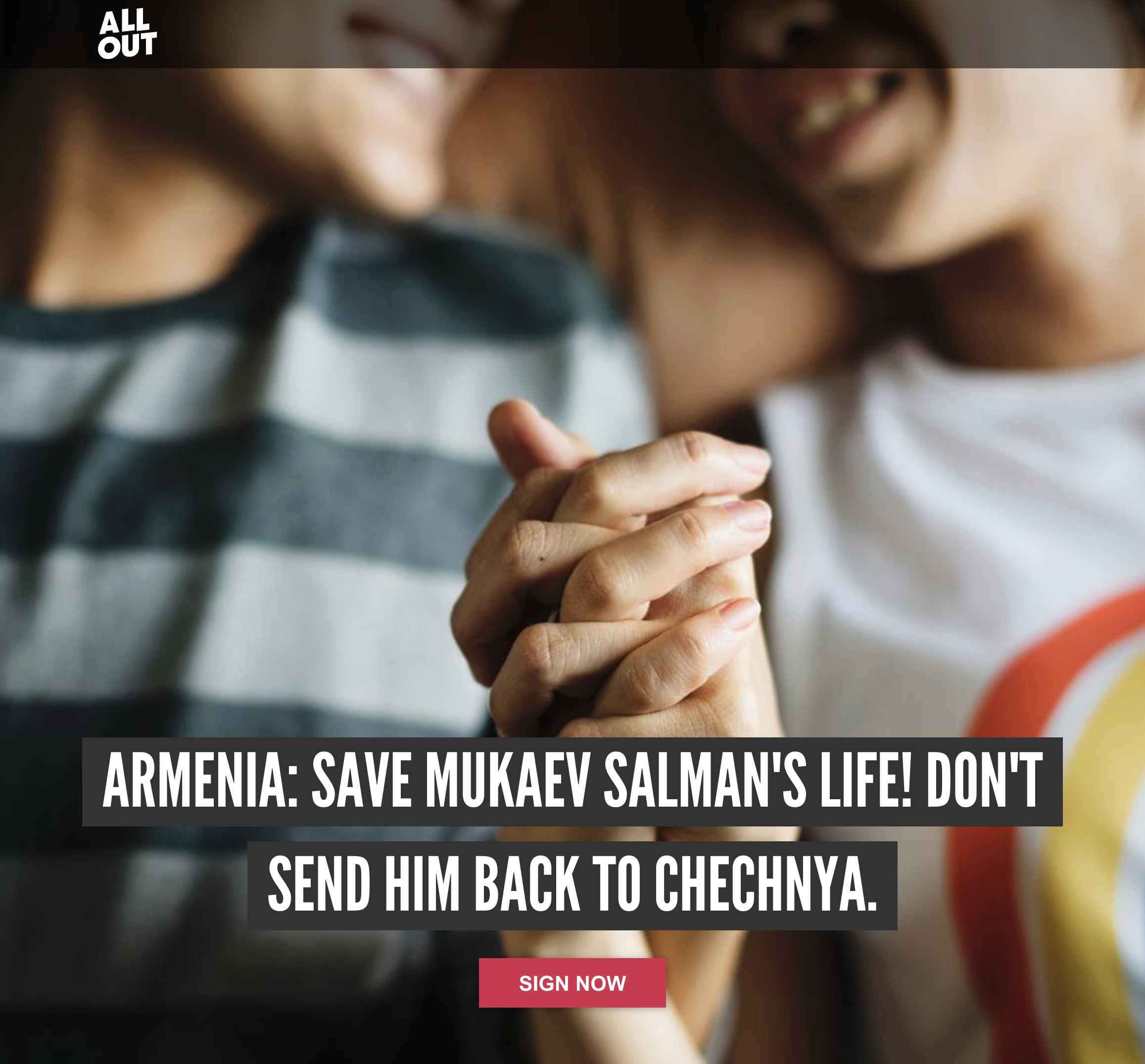 chechen police petition Mukaev Salman